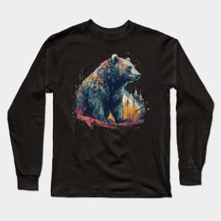 Abstract bear Long Sleeve T-Shirt